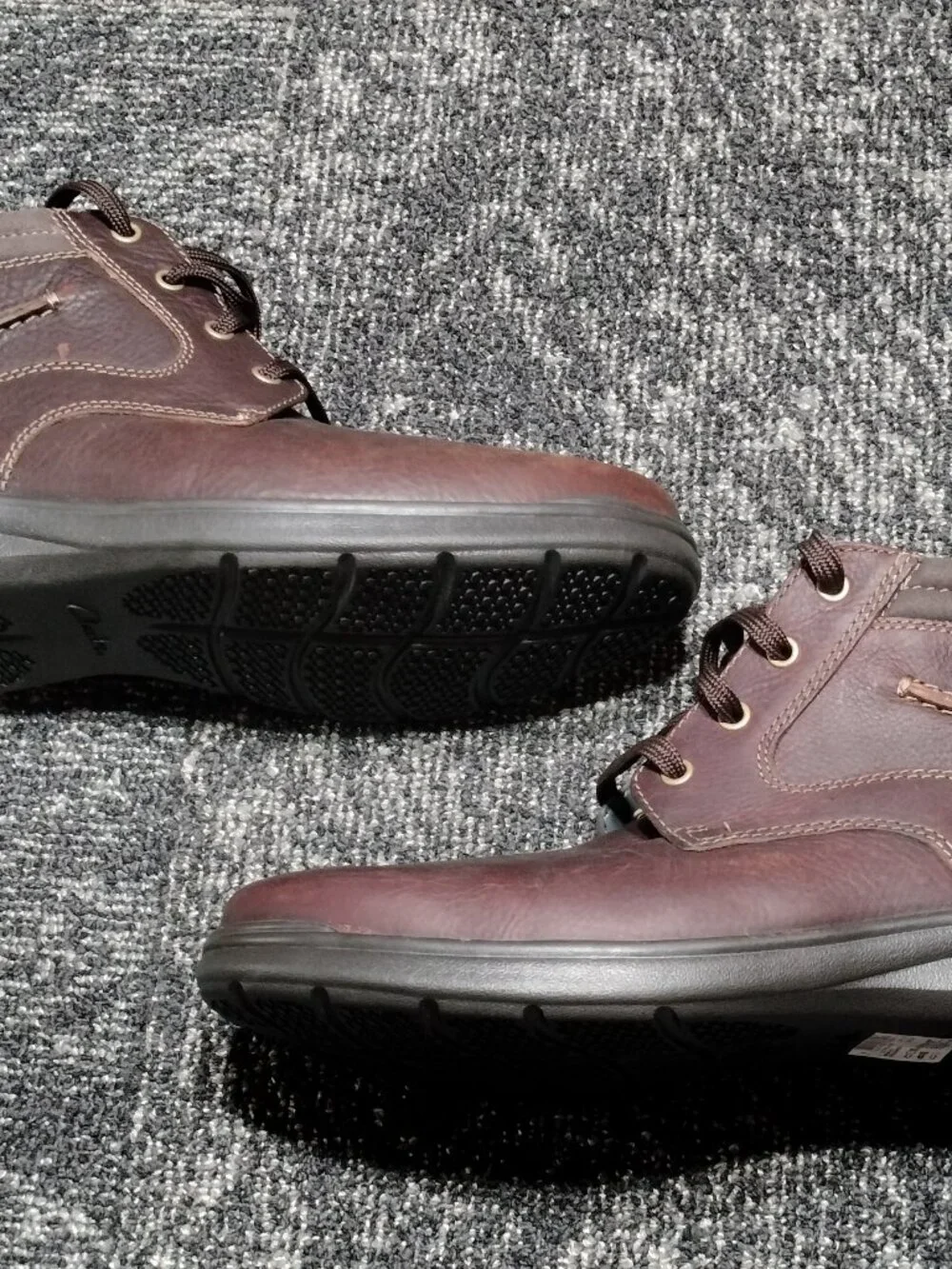 Clark’s Cotrell Rise Brown Oily Leather Lace Up Chukka Boots Size 12 M Men's NEW